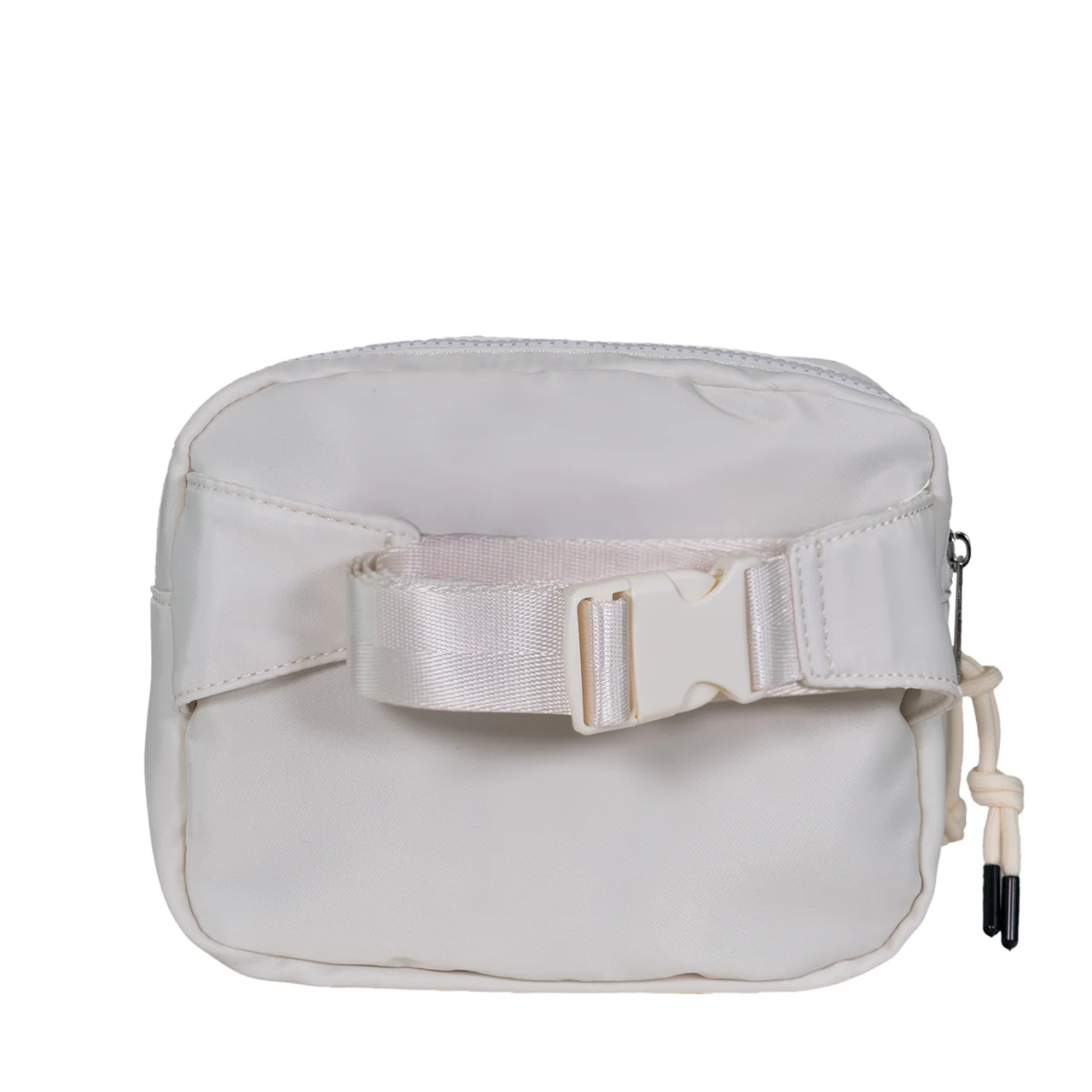 SQUARE DOUBLE ZIP WAIST BAG/SLING IVORY