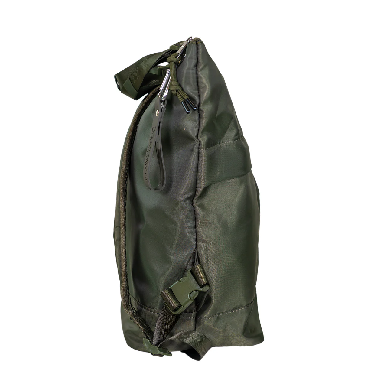 CONVERTIBLE NYLON TOTE / BACKPACK DARK OLIVE