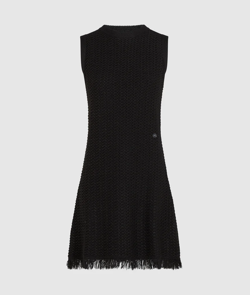 Textured knit dress