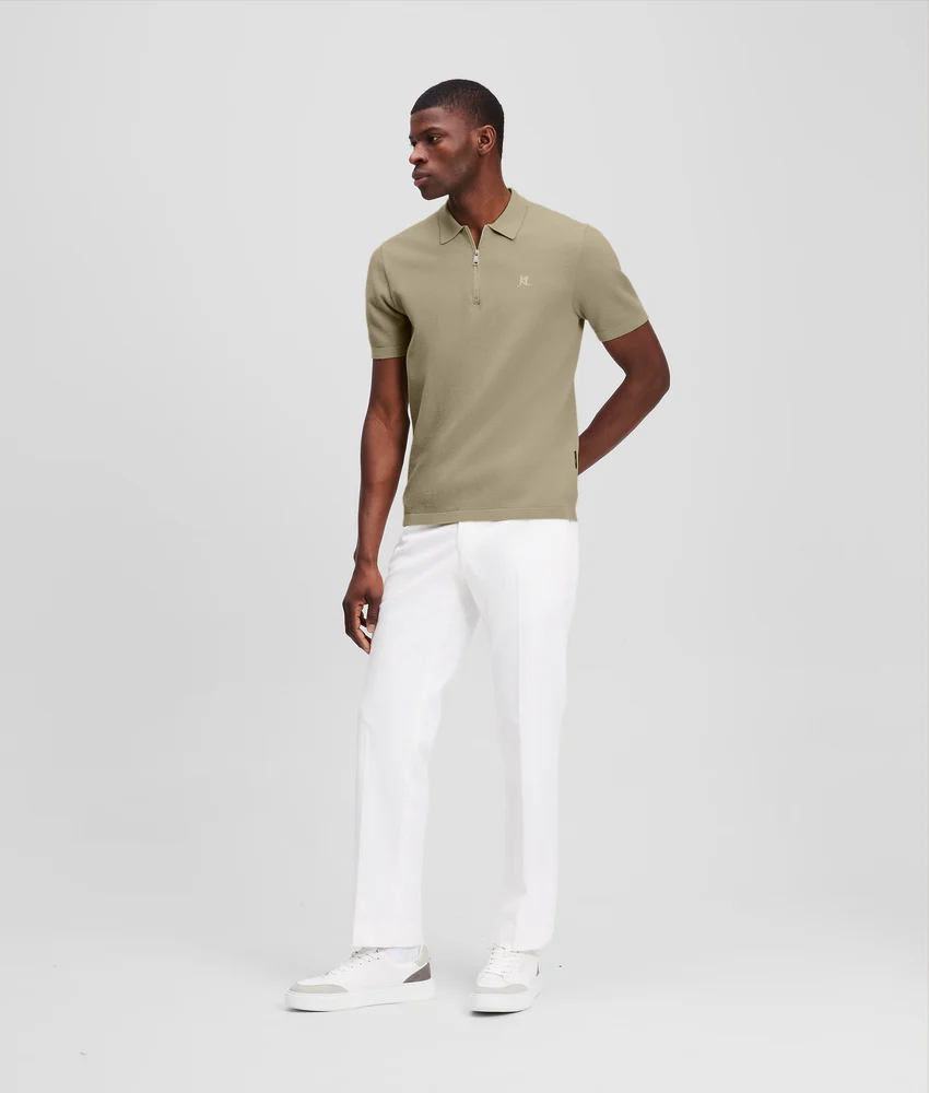 ZIP-UP POLO SHIRT