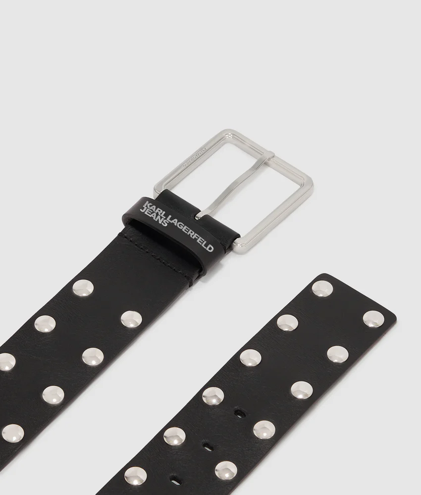 Wide studded belt