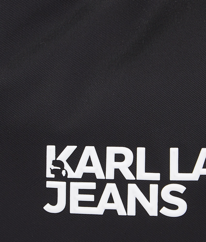 Logo nylon moon shoulder bag