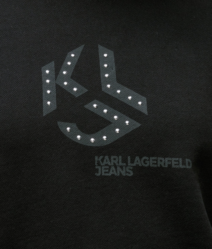 Studded monogram hoodie