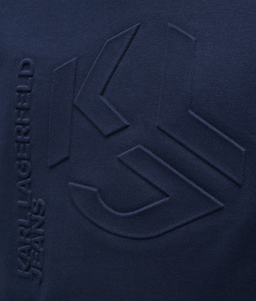 Embossed monogram sweatshirt