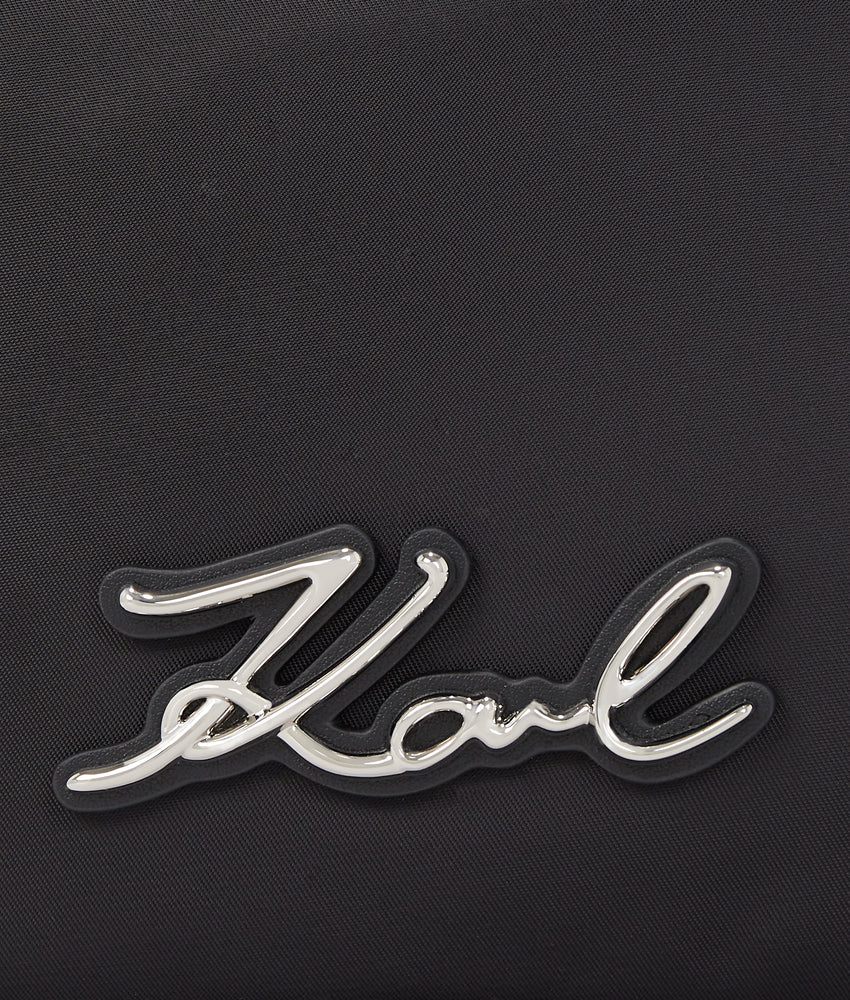 K/SIGNATURE NYLON CROSSBODY POUCH