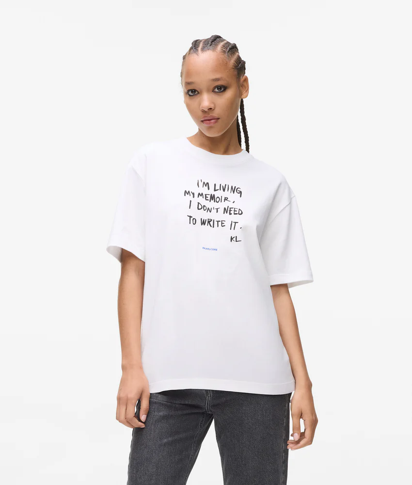 Relaxed Karl quote T-shirt