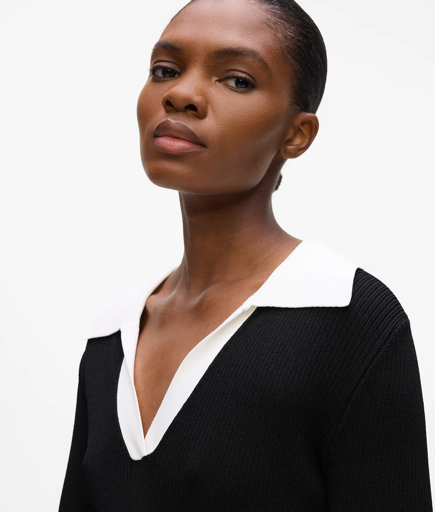 Monochrome polo shirt