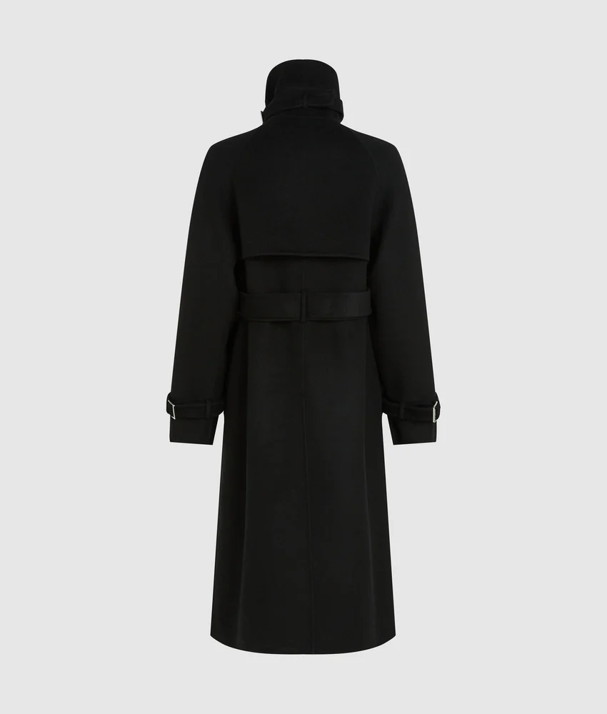 Belted long coat