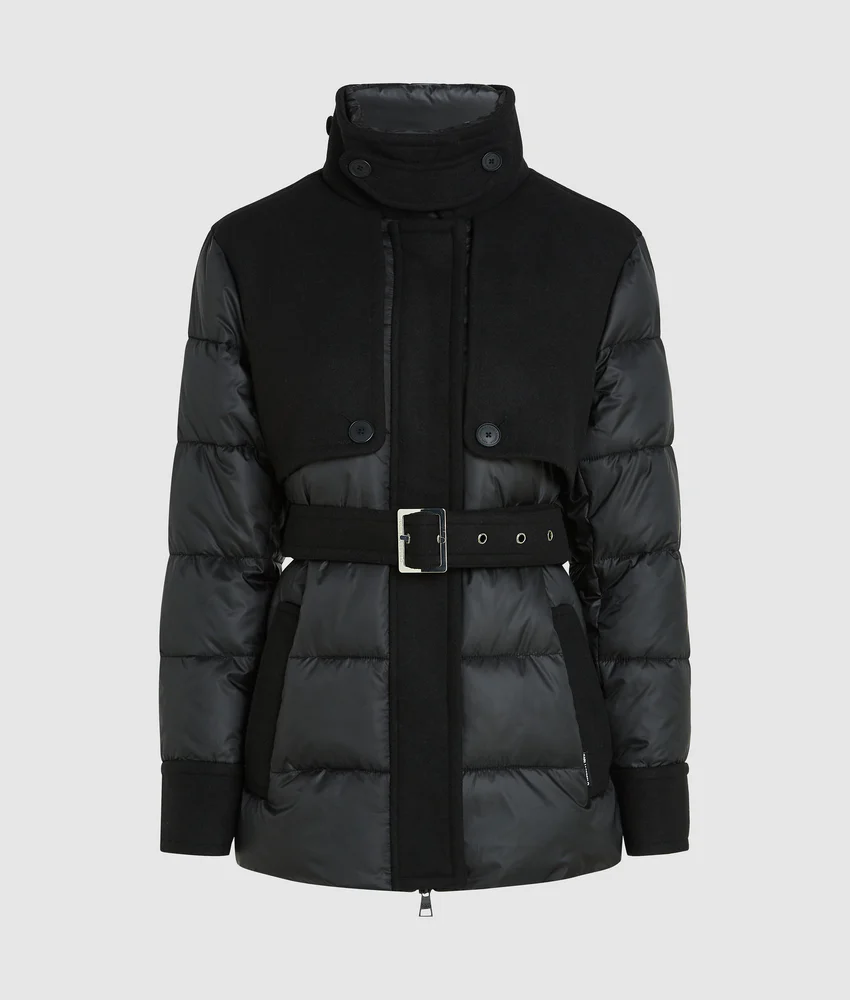 Wool-blend puffer jacket