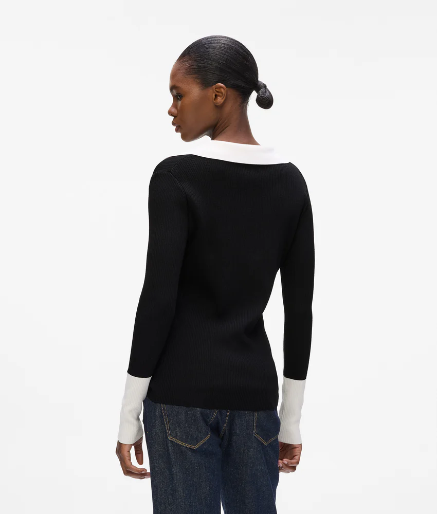 Monochrome polo shirt