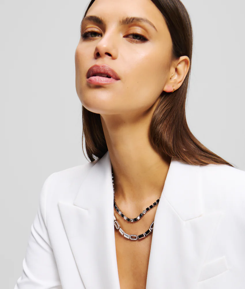 SIGNATURE PAV�� CRYSTALS NECKLACE