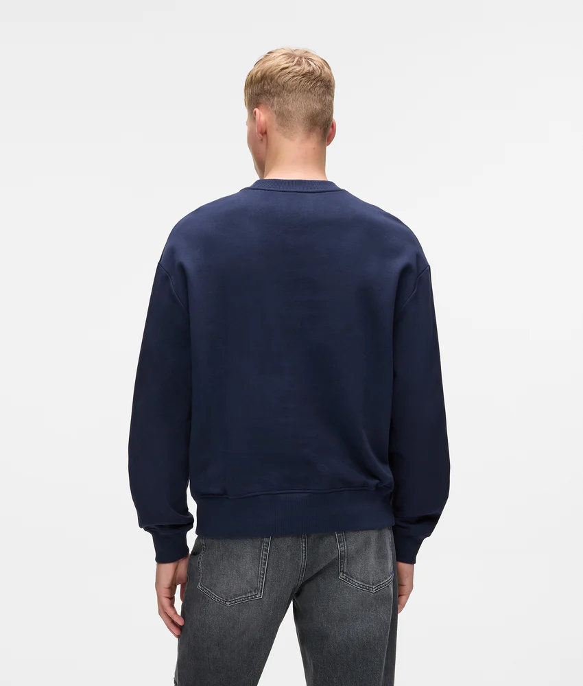 Embossed monogram sweatshirt