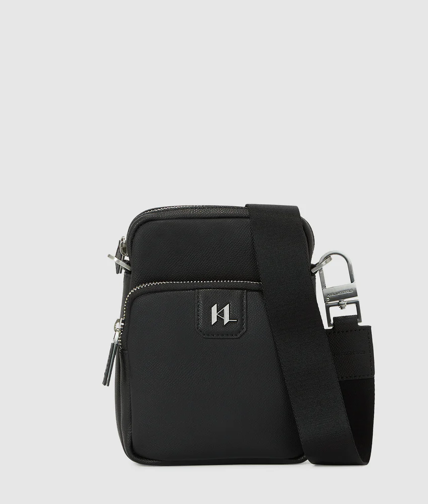 K/Monogram leather crossbody bag