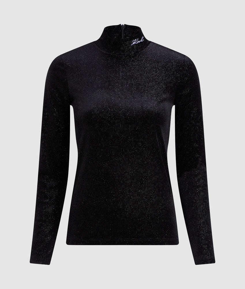 Sparkling velvet top
