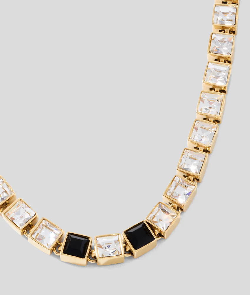 GOLD CRYSTAL NECKLACE