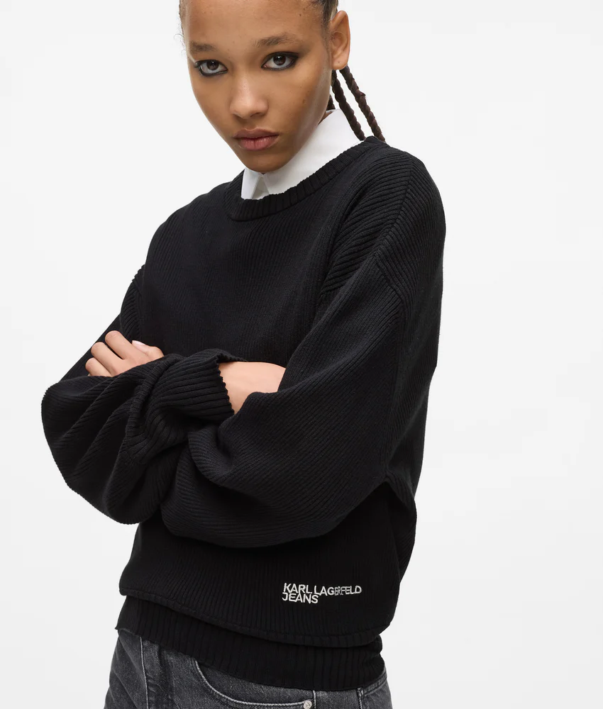 Balloon sleeve sweater