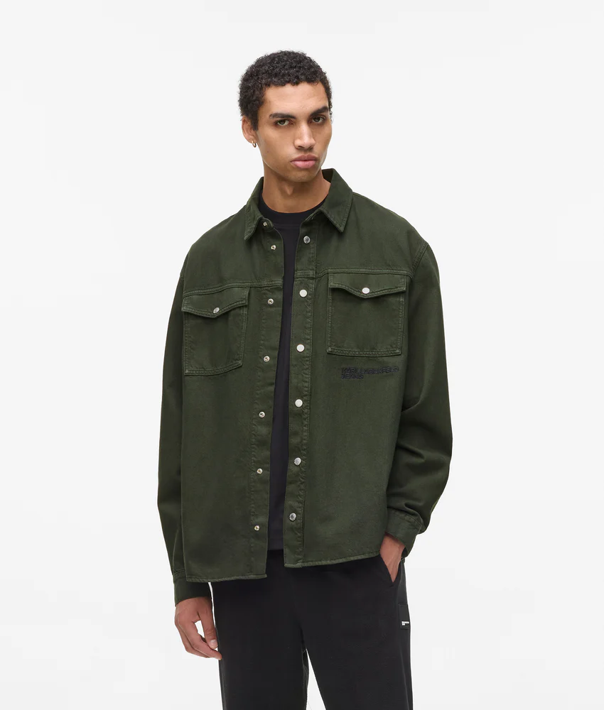 Twill overshirt
