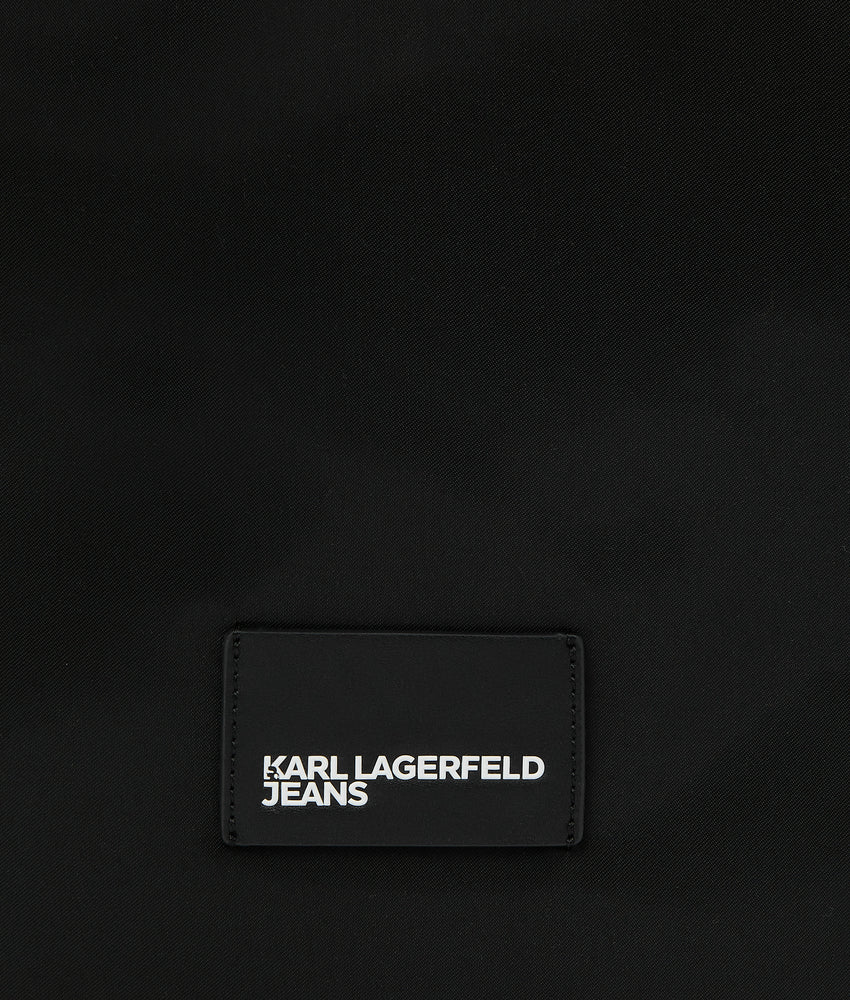 Glossy nylon hobo bag