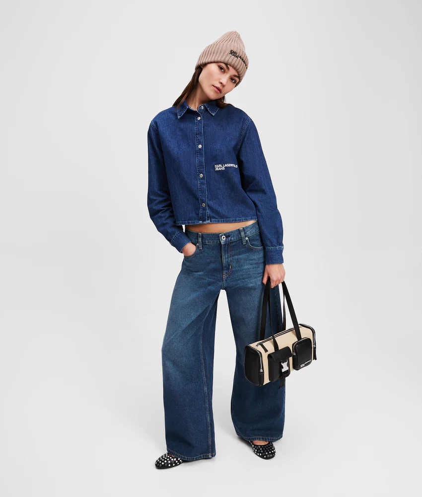 LOW-RISE WIDE-LEG JEANS