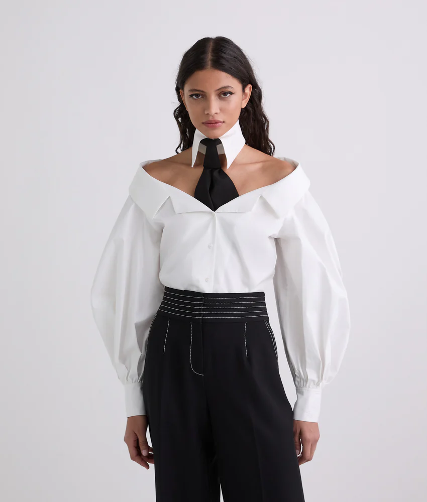 OFF-SHOULDER SHIRT