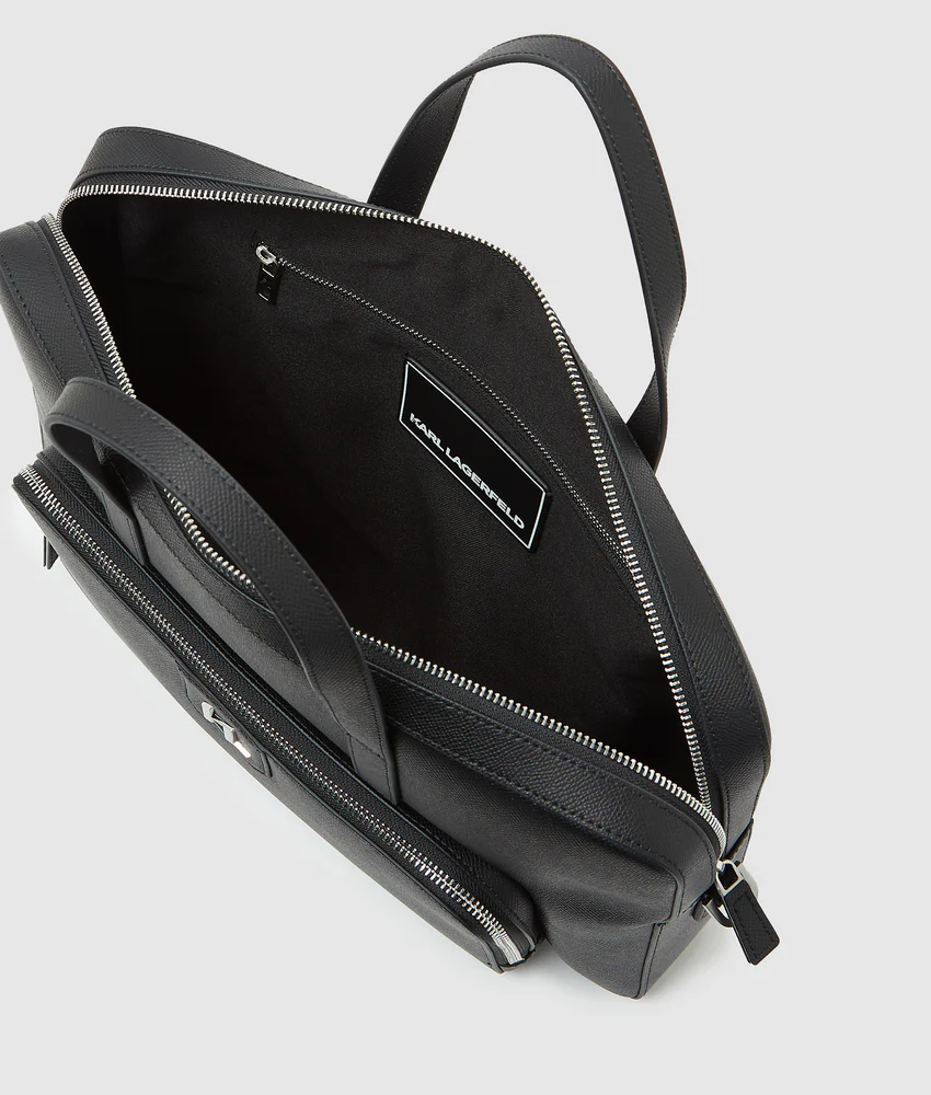 K/Monogram leather briefcase