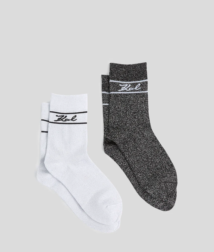 SIGNATURE SHIMMER SOCKS �C 2-PACK