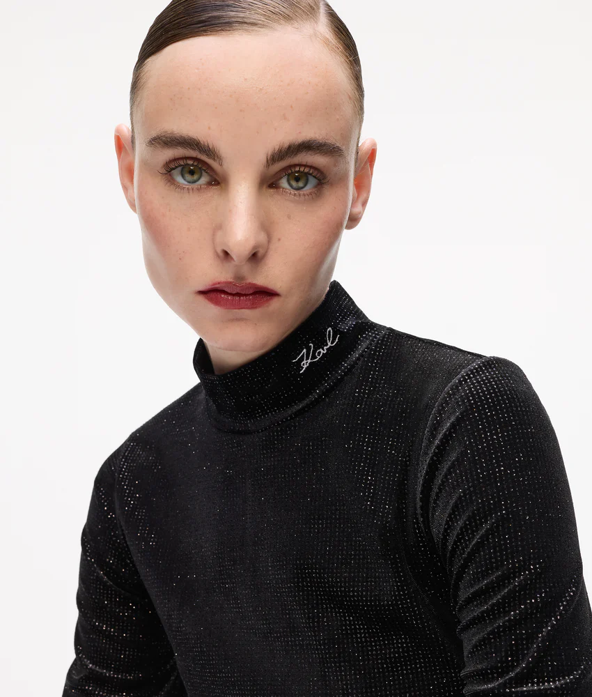 Sparkling velvet top