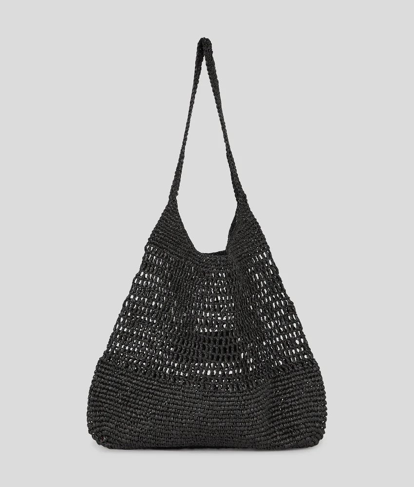 LOGO CROCHET BEACH BAG