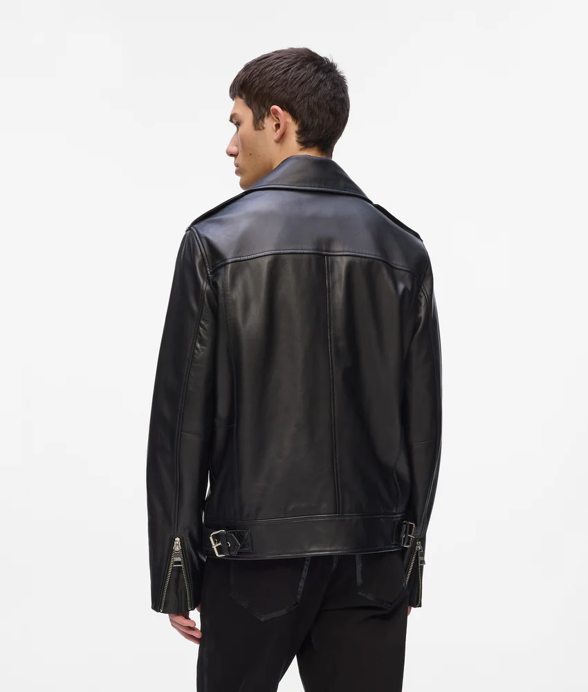 KARL ESSENTIAL LEATHER JACKET