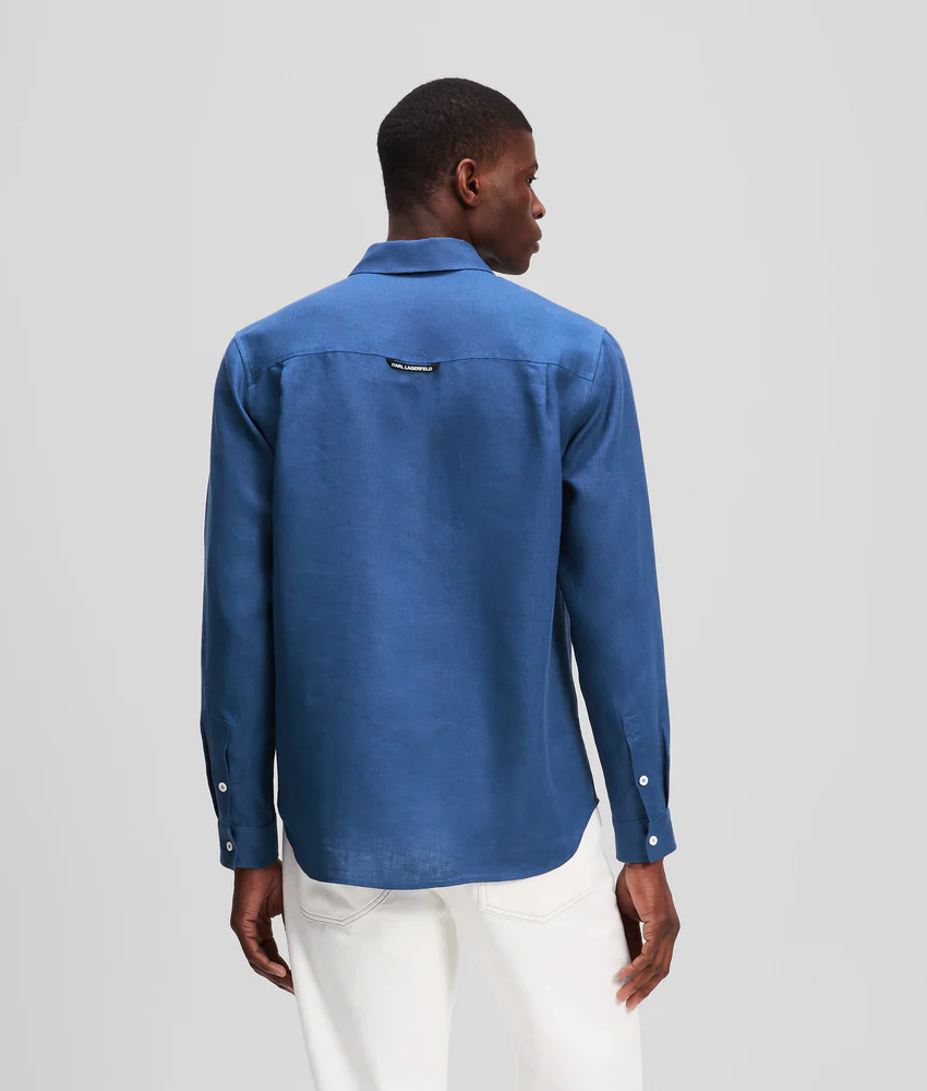 MONOGRAM LINEN SHIRT