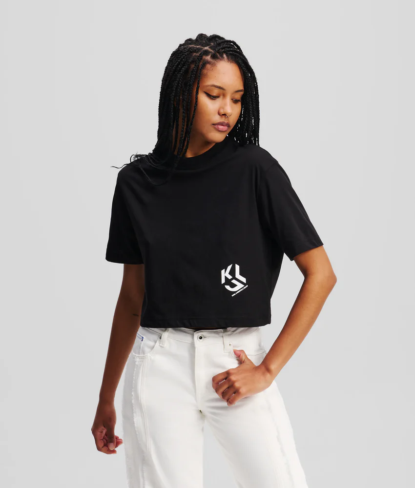 MONOGRAM CROPPED T-SHIRT
