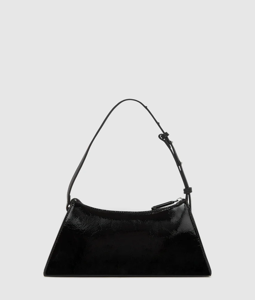 Logo geo shiny shoulder bag