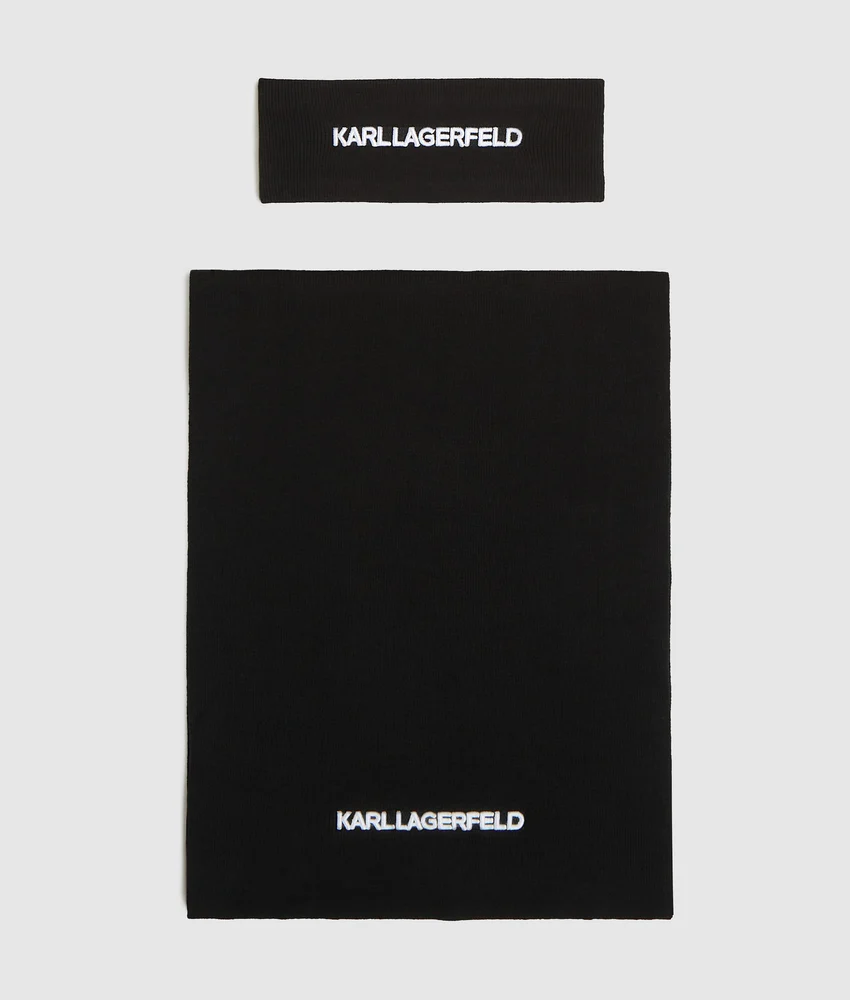 Logo headband and scarf gift set