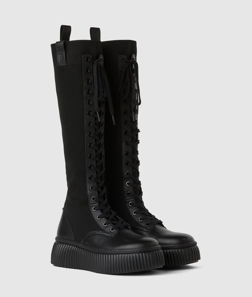Kreeper tall knitted boots