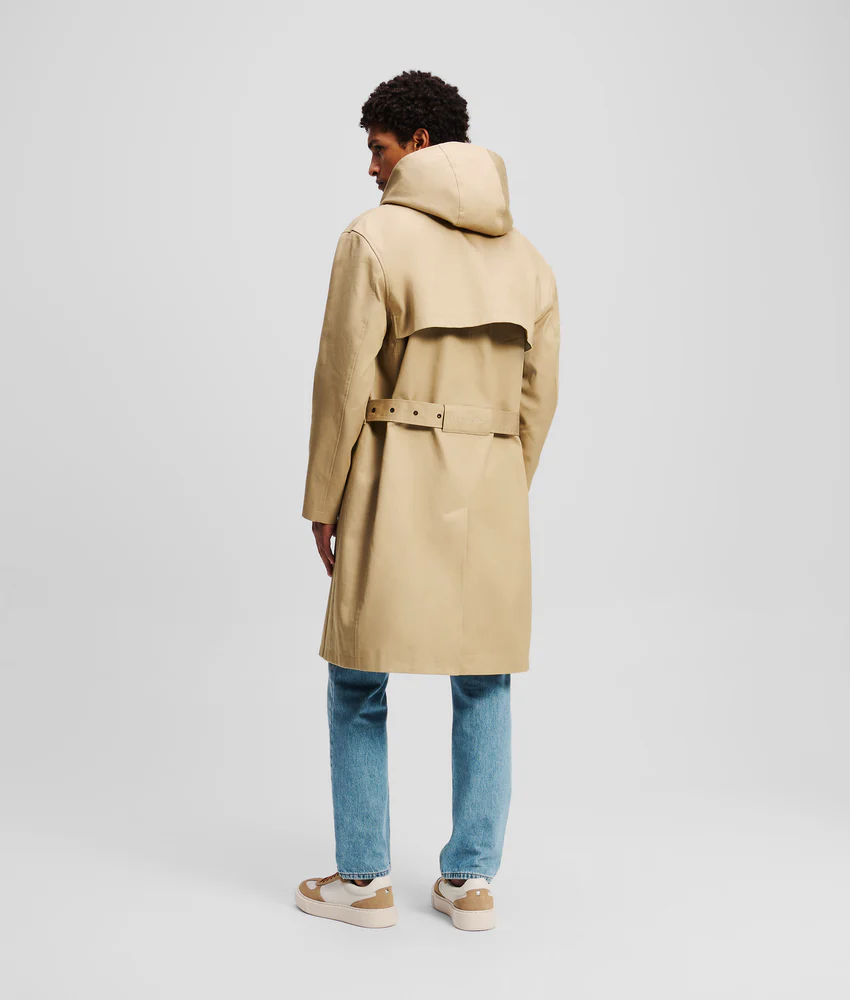 HOODED TRENCH COAT