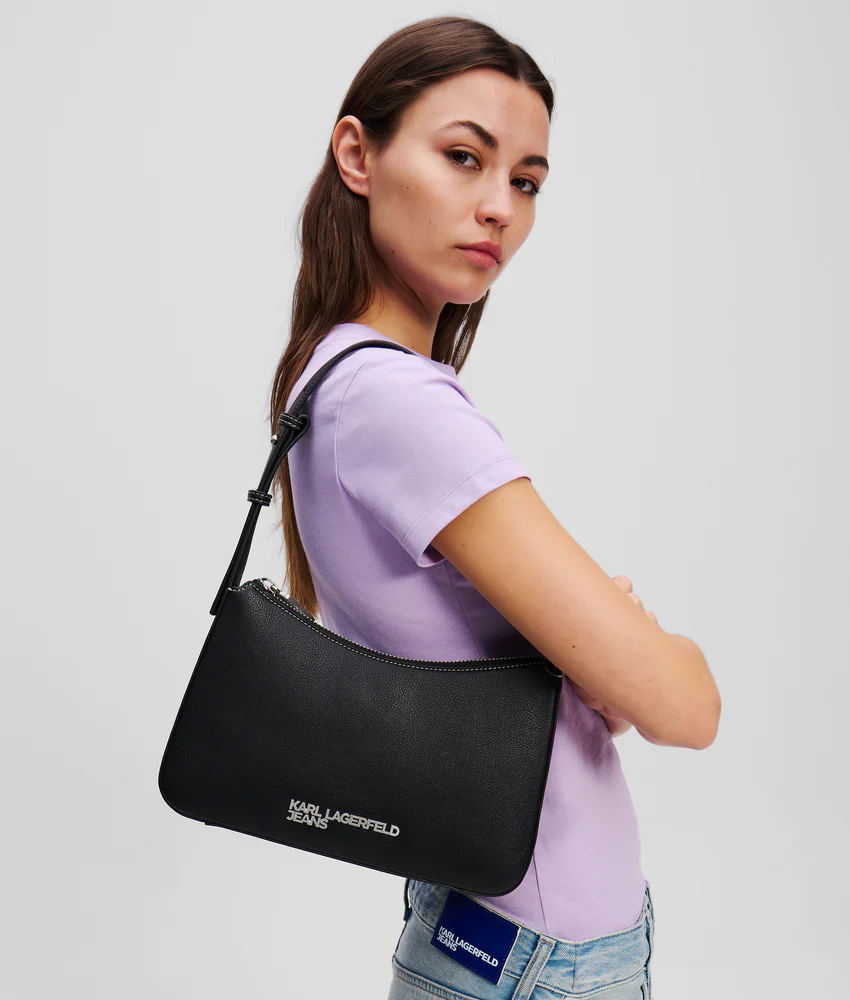 METAL LOGO SHOULDER BAG