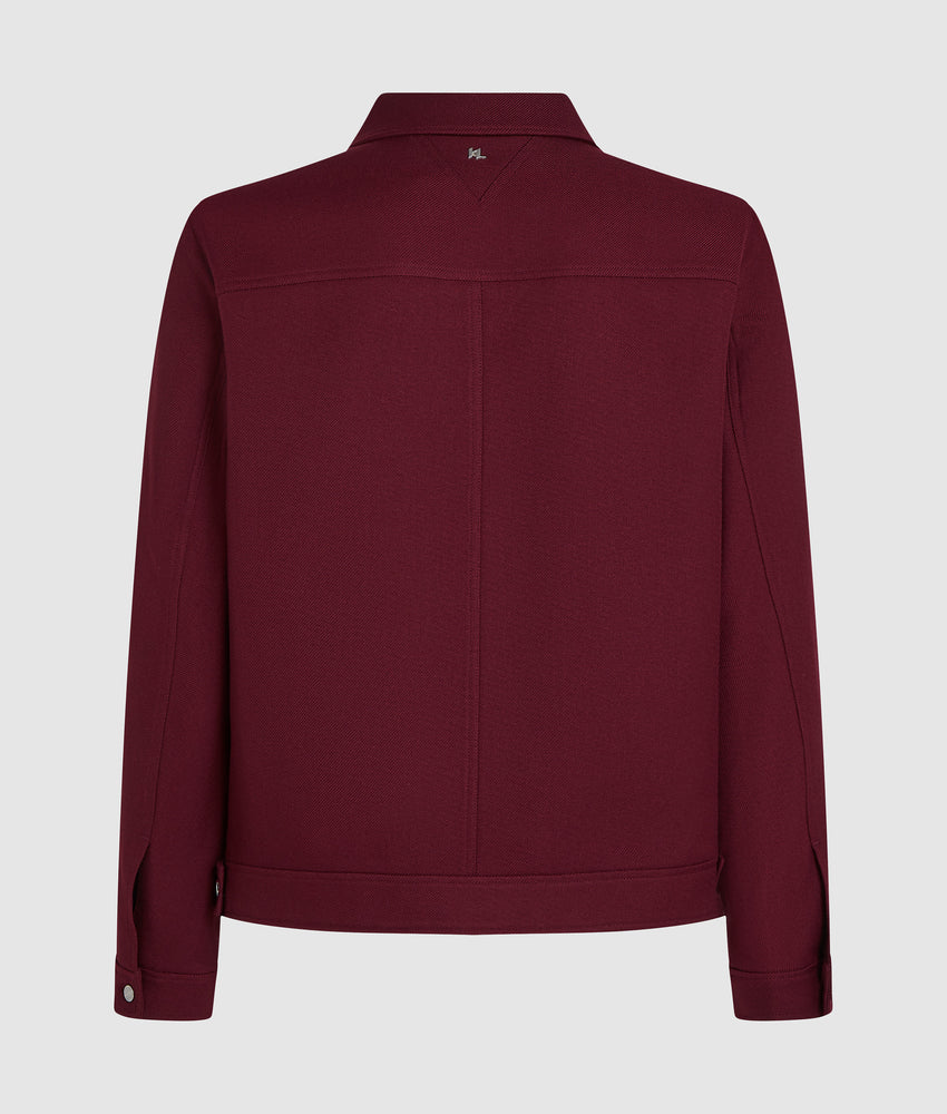 Short wool-blend jacket