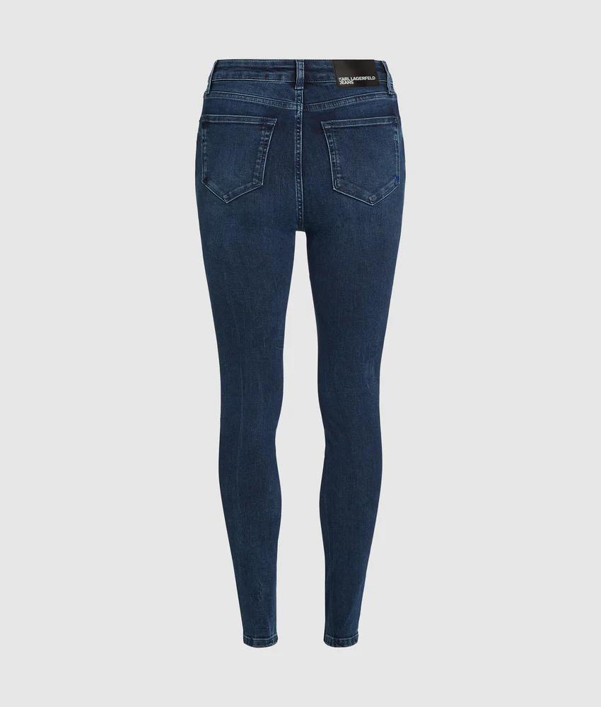 High-rise skinny jeans