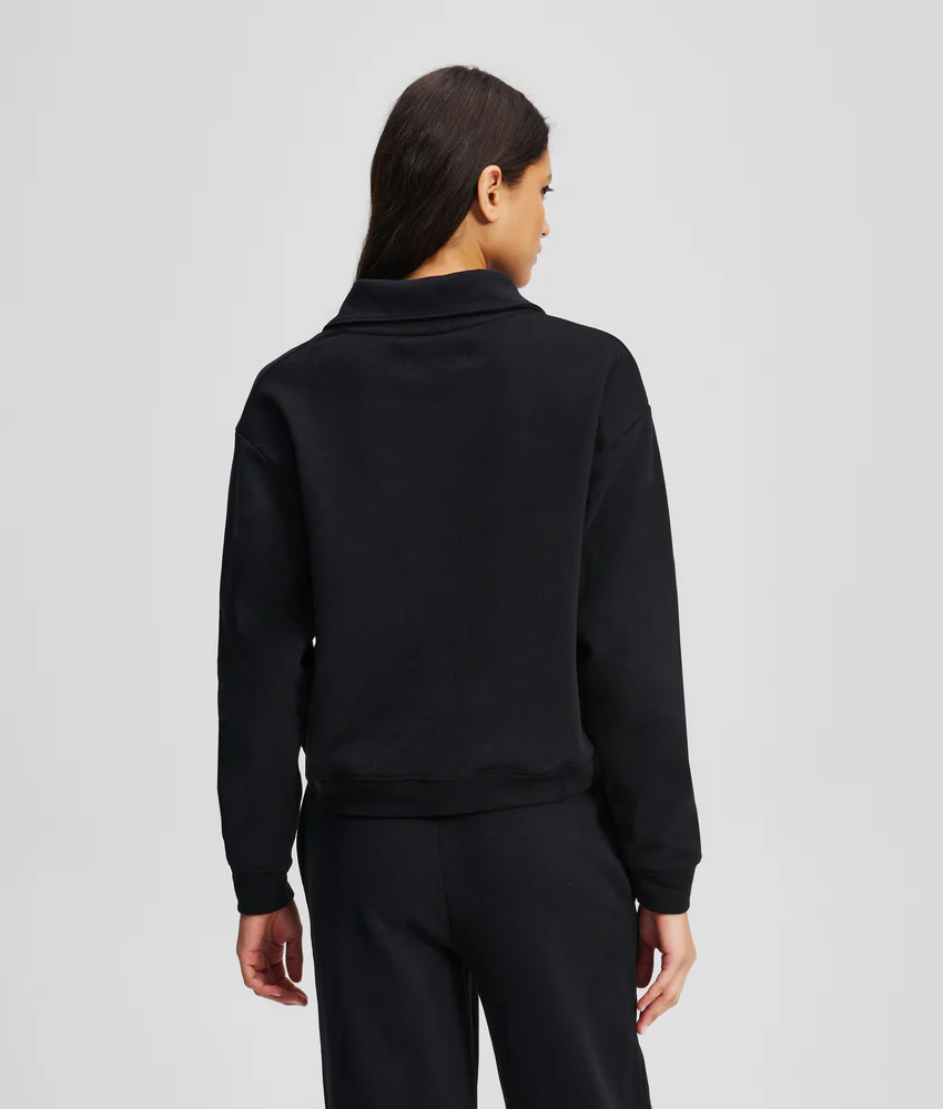HOTEL KARL LOUNGEWEAR HALF-ZIP SWEATSHIRT