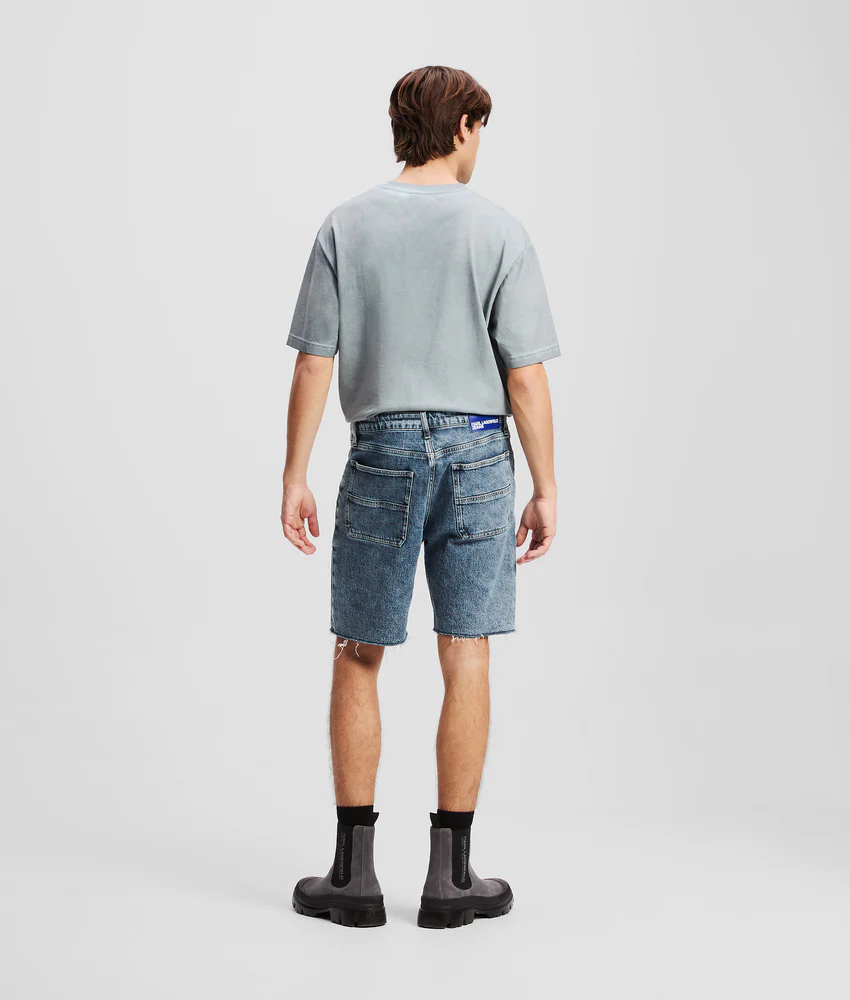 CARPENTER DENIM SHORTS