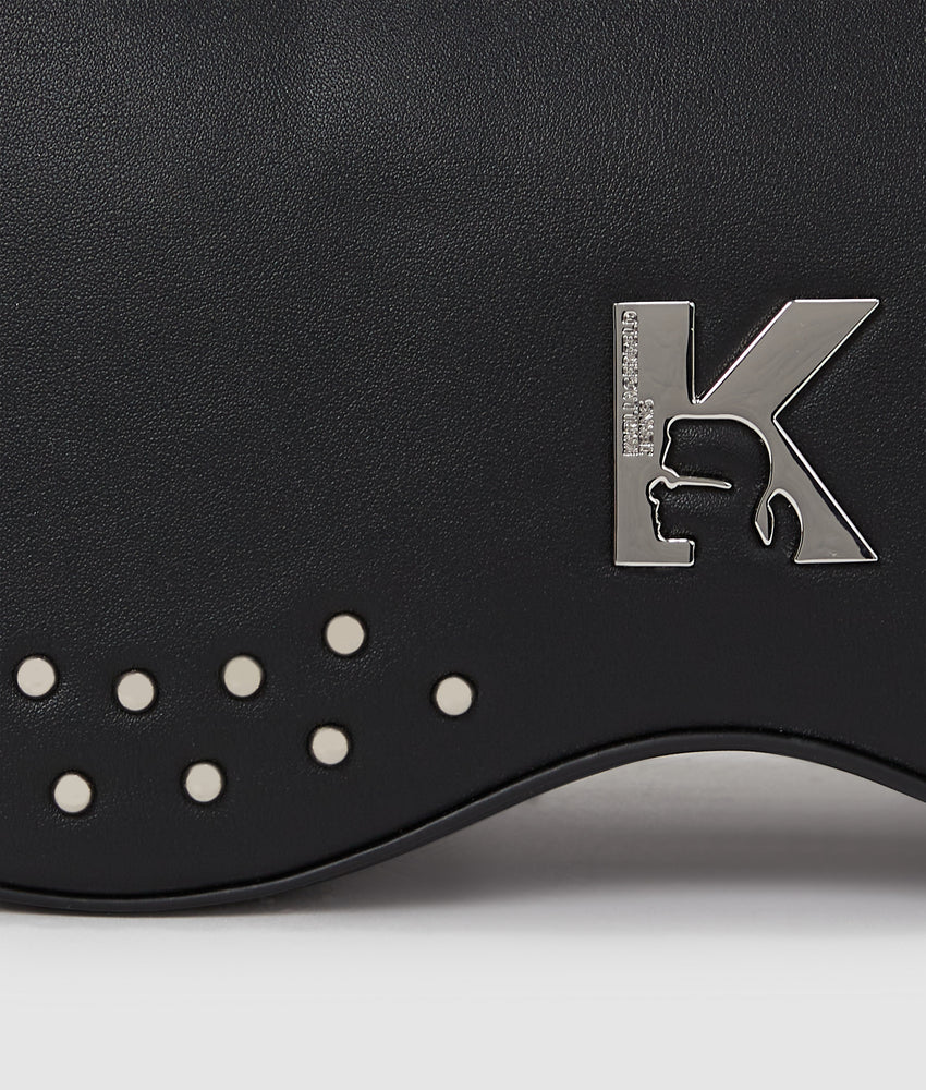 Sunglasses studded top handle bag