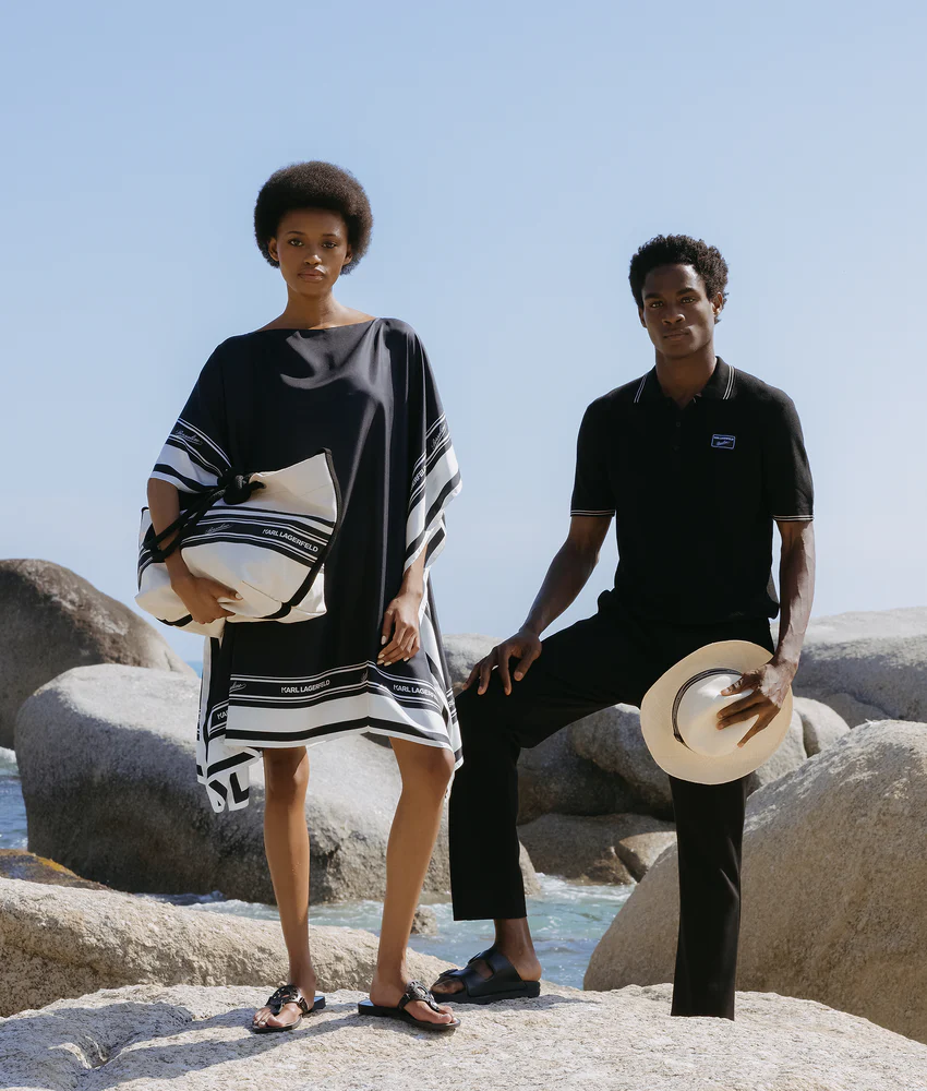 KL X BORSALINO BEACH TOTE BAG