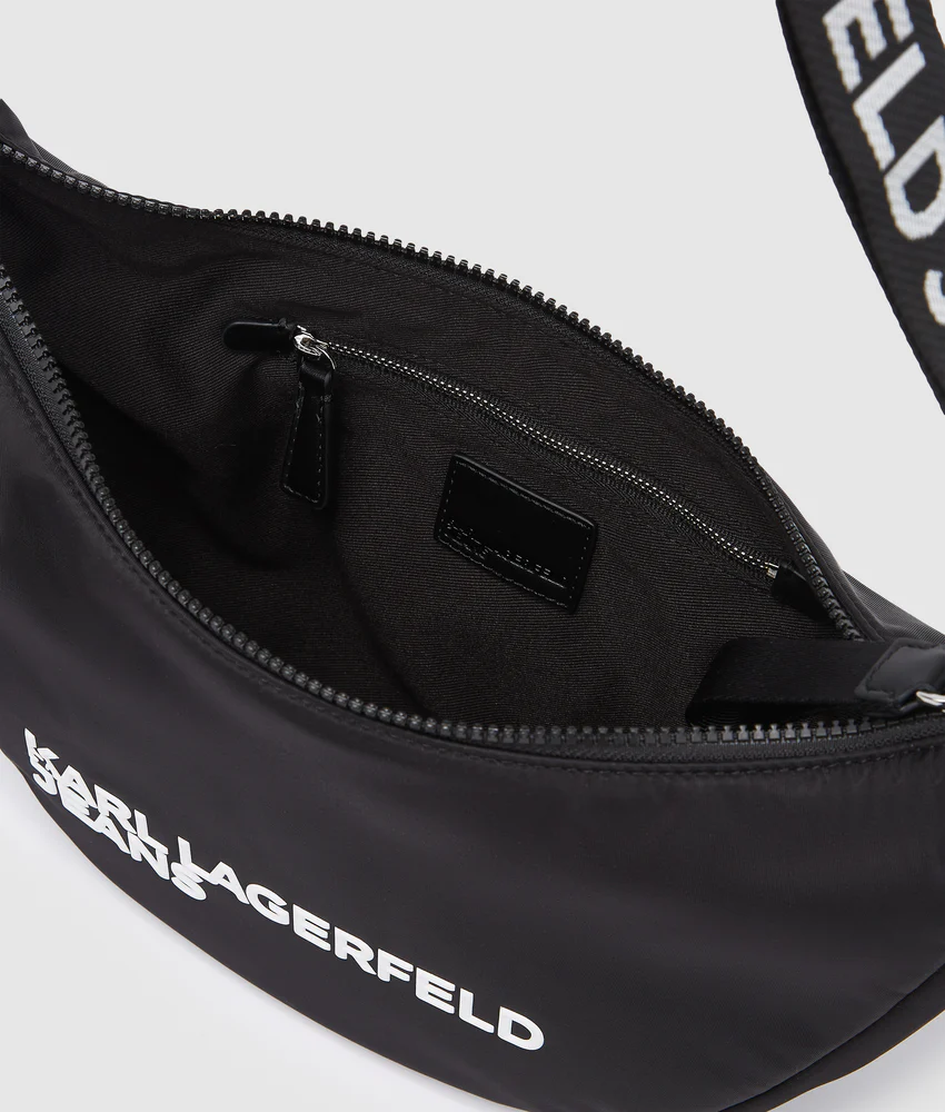 Logo nylon sling bag