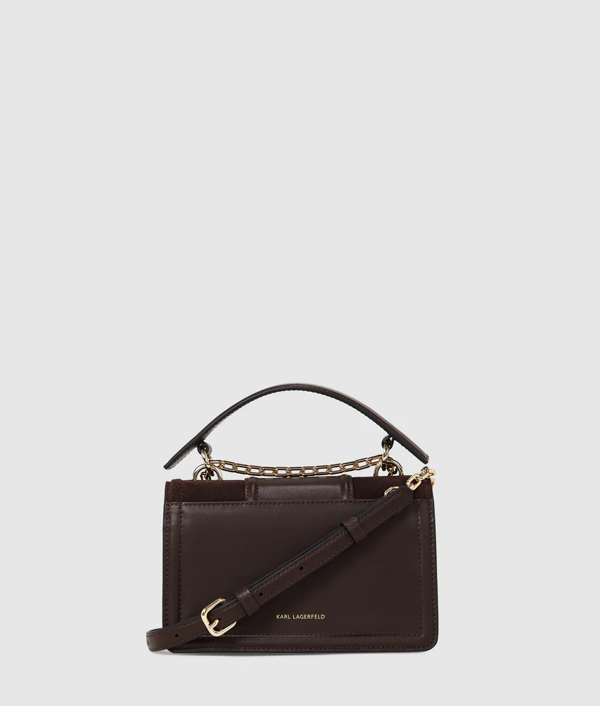 K/Nova small suede crossbody bag