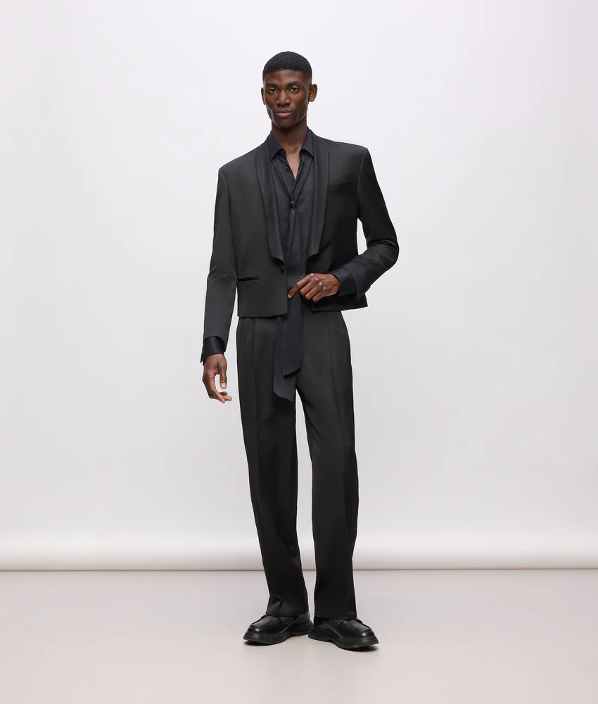 KL Studio satin detail pants