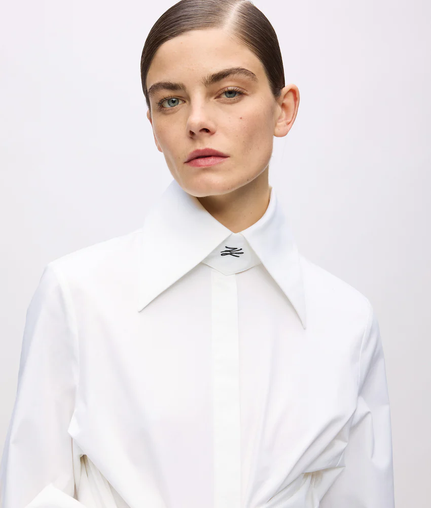 KL Studio bow detail shirt