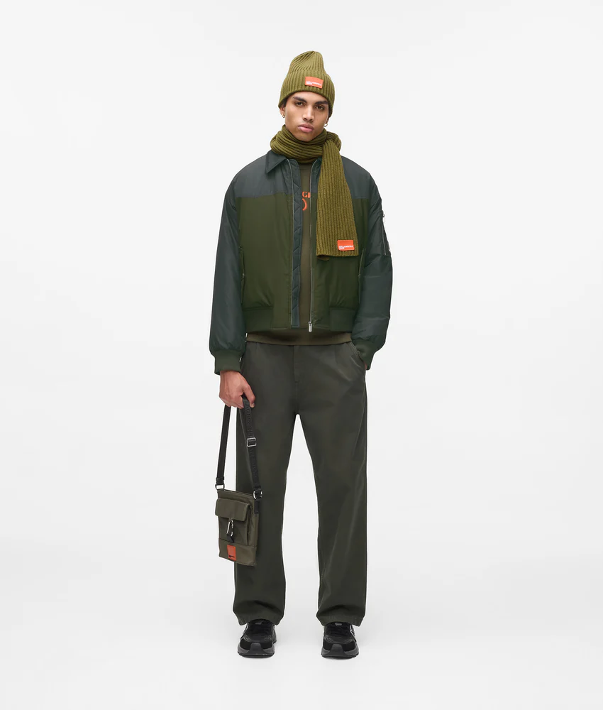 Padded bomber jacket