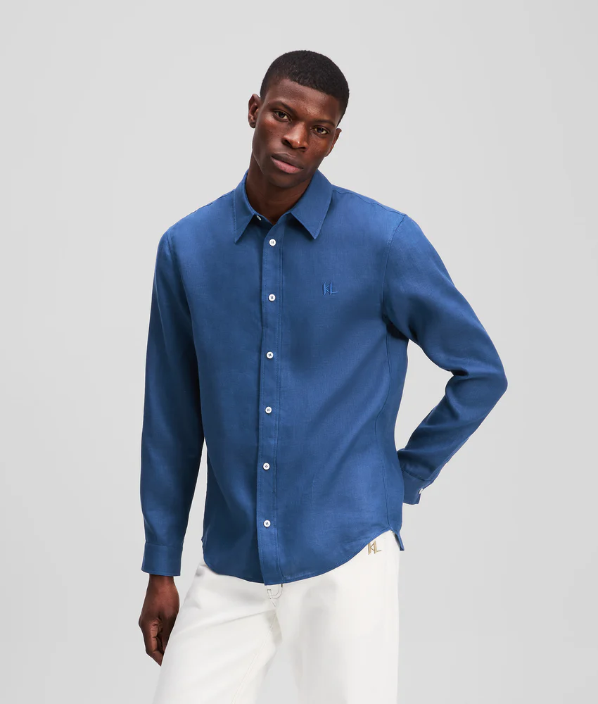 MONOGRAM LINEN SHIRT