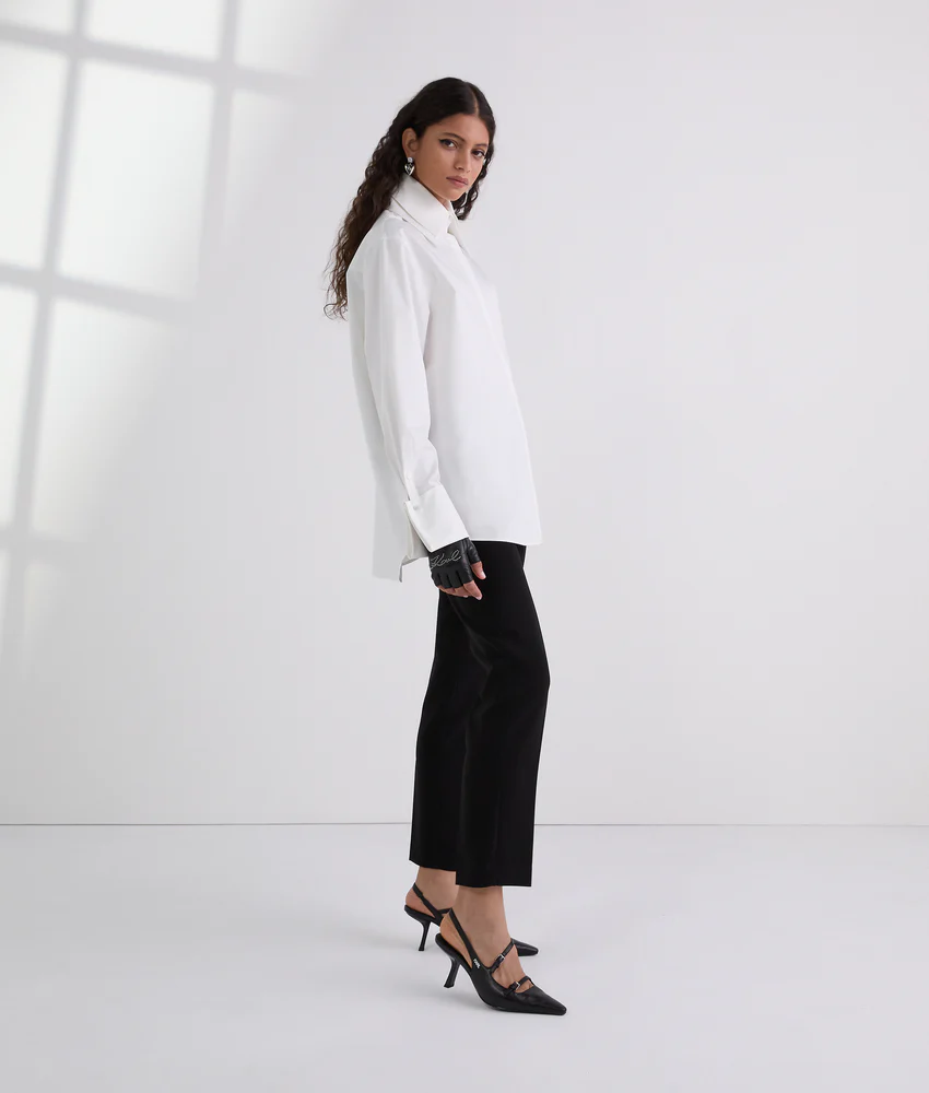 DOUBLE COLLAR POPLIN SHIRT