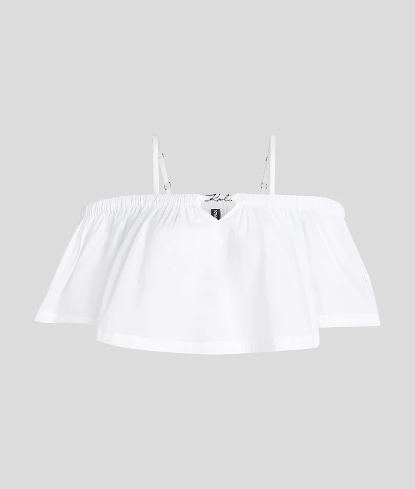 OFF-SHOULDER CROPPED BEACH TOP